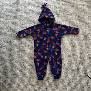LL Bean Toddler Fleece Bunting 2T